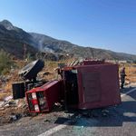 Kontrolden çıkan traktör devrildi: 1 yaralı