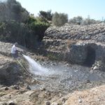 Kuşadası'nda tarihi Roma Hamamı'nda temizlik çalışması