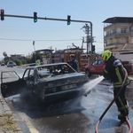 Aydın'da araç yangını