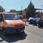 Nazilli'de polis aracı ile otomobil çarpıştı: 2 yaralı
