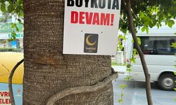 Aydın’da İsrail’e pankartlı protesto