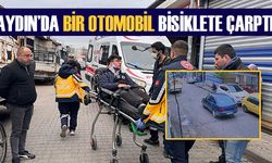 Aydın’da bir otomobil bisiklete çarptı