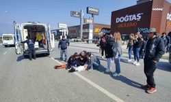 Kuşadası’nda otomobilin 13 yaşındaki çocuğa çarptığı kaza kamerada