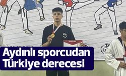 Aydınlı sporcudan Türkiye derecesi