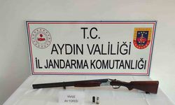 Karpuzlu’da ruhsatsız tüfek ele geçirildi