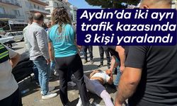 Aydın’da iki ayrı trafik kazası güvenlik kamerasına yansıdı