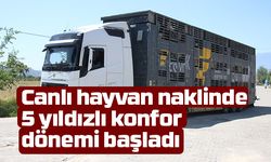 Canlı hayvan naklinde 5 yıldızlı konfor dönemi başladı