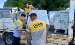 Didim’de eskiyen konteynerler yenileniyor