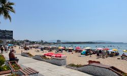 Didim’de sahil dolup taştı