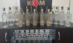 Aydın’da 25 litre sahte içki ele geçirildi