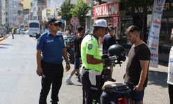 Aydın’da motosiklet sürücüleri denetlendi
