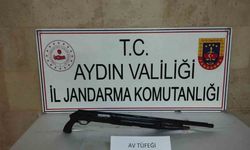 Germencik’te ruhsatsız av tüfeği ele geçirildi