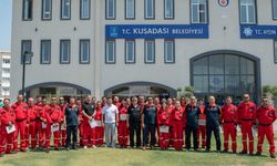 Kuşadası arama kurtarma ekibi eğitimlerini tamamladı