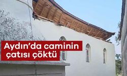Söke Eski Doğanbey Köyü Camii’nin çatısı çöktü