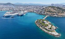 Kuşadası’na 5 kruvaziyer 10 bin 916 turist getirdi