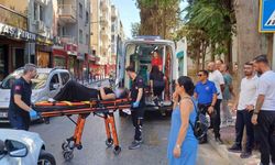 Otomobilin sıkıştırdığı iddia edilen motosiklet sürücüsü yaralandı
