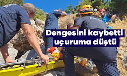 Söke’de uçurumdan düşen kişi AFAD ekiplerince kurtarıldı