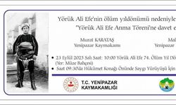 Yenipazar’da Yörük Ali Efe 74. ölüm yıl dönümünde anılacak