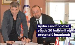 Aydın esnafına özel yüzde 20 indirimli eğitim protokolü imzalandı