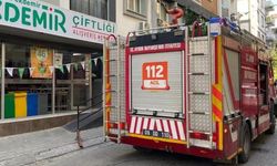 Markette çıkan yangın panikletti