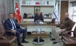 Kuşadası İlçe Emniyet Müdürü Demirelli, KUTO Başkanı Akdoğan ile görüştü