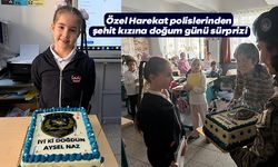 Özel Harekat polislerinden şehit kızına doğum günü sürprizi