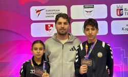 Avrupa Taekwondo müsabakasında Kuyucaklı sporculardan çifte bronz