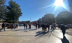 Aydın'da güneş yüzünü gösterdi, çarşıya bahar havası geldi