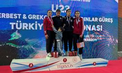 Aydınlı güreşçi, Trabzondan madalyayla döndü