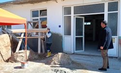 Germencik'te düğün salonları ve okul önünde bakım çalışması sürüyor