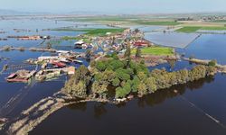 Kalcık Mahallesi, sular altında kaldı