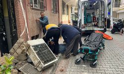 Klima Motoru Yerinden Çıktı, İşçi Yere Çakıldı