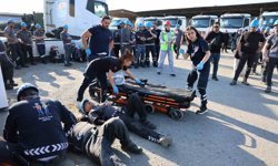 112 görevlileri tatbikatı gerçek zannetti