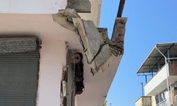 Aydın’da balkon çöktü