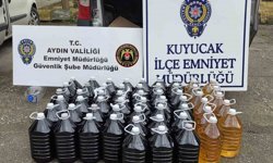 Kuyucak'ta 280 litre sahte alkol ele geçirildi
