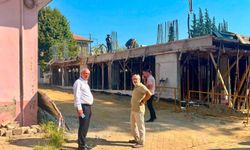 Sultanhisar'da 12 daire ve 2 iş yerinin yer aldığı projede çalışmalar sürüyor