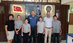 Yenipazar'da öğrenciler Emniyet Amirliği'nde ağırlandı