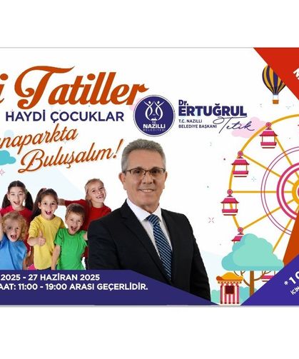 Nazilli Belediyesi’nden çocuklara karne hediyesi