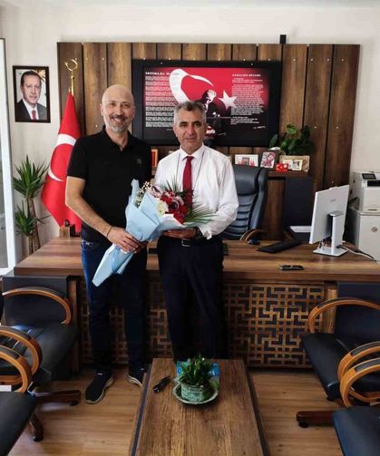 Başkan Arıkan, İlçe Milli Eğitim Müdürü Uğurlu ile görüştü