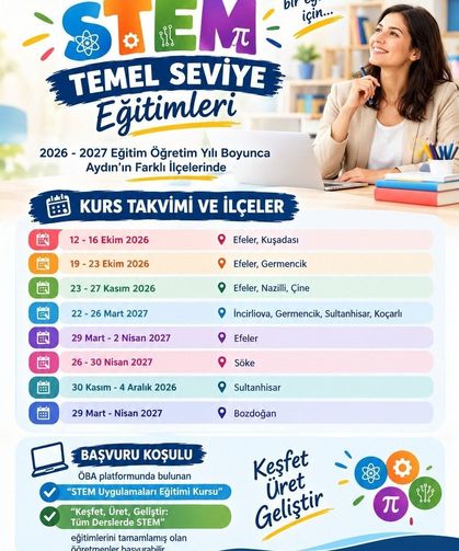 Aydın'da 10 ilçede öğretmenlere STEM eğitimi verilecek