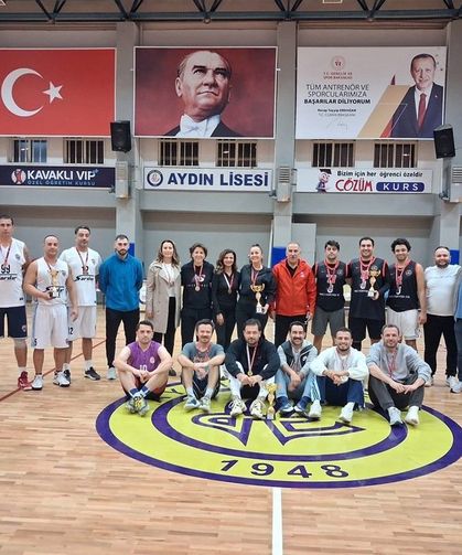 Aydın'da kamu çalışanları basketbol turnuvasında buluştu