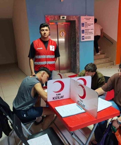 Aydın'da öğrenci yurdunda kan bağışı etkinliği düzenlendi