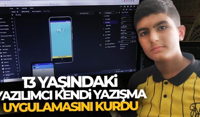 Diyarbakır'da 13 yaşındaki yazılımcı kendi yazışma uygulamasını kurdu