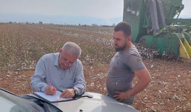 Efeler´de beyaz altın hasat kontrolleri devam ediyor
