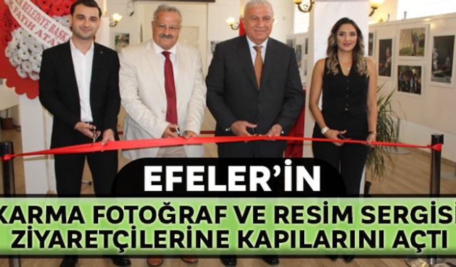 Efeler´in karma fotoğraf ve resim sergisi, ziyaretçilerine kapılarını açtı
