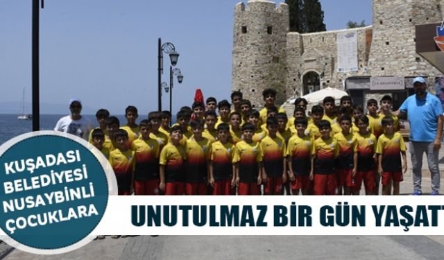 Kuşadası Belediyesi Nusaybinli çocuklara unutulmaz bir gün yaşattı