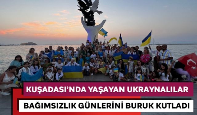 Kuşadası´nda yaşayan Ukraynalılar bağımsızlık günlerini buruk kutladı