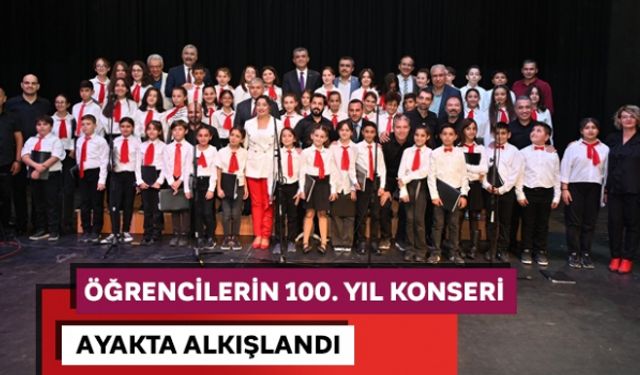 Öğrencilerin 100. yıl konseri ayakta alkışlandı
