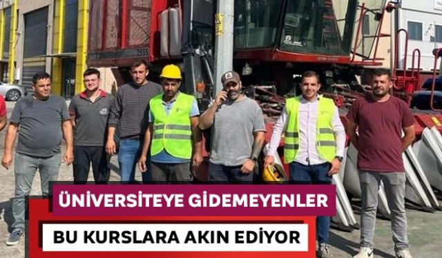 Üniversiteye gidemeyenler bu kurslara akın ediyor