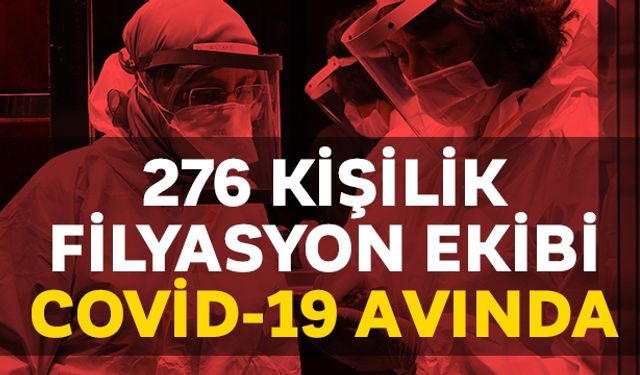 276 kişiden oluşan filyasyon ekibi Covid-19 avında